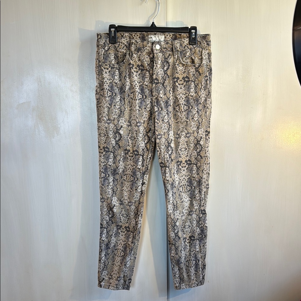 Free People Python Print Pants - image 1